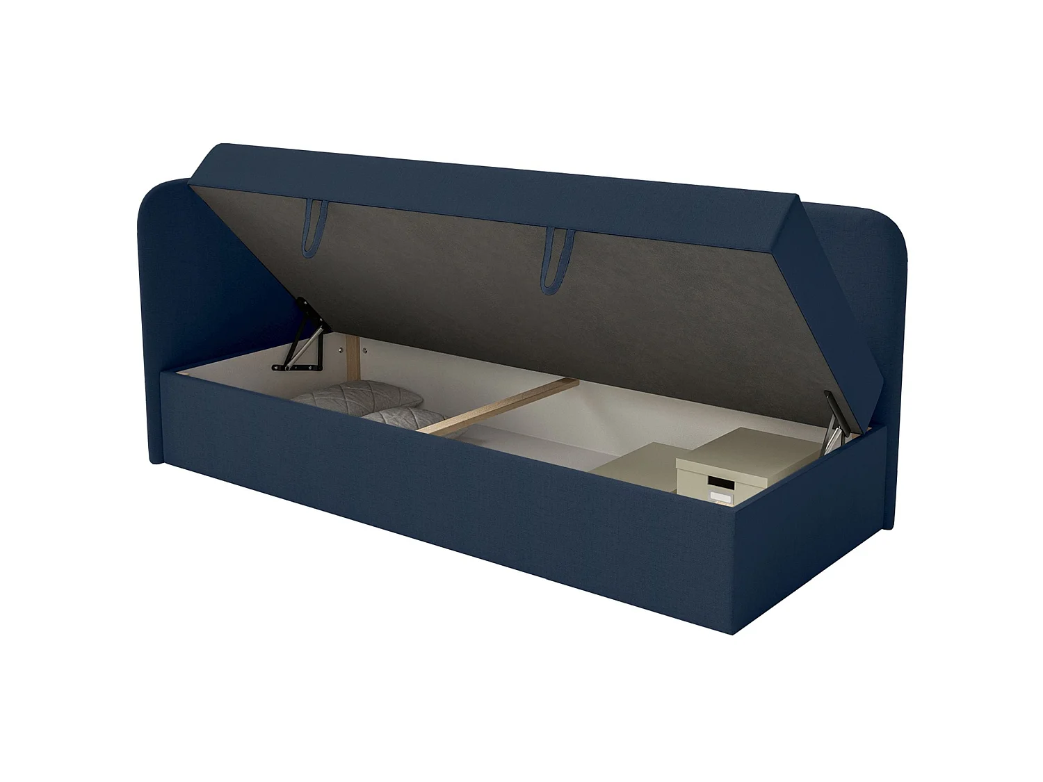 Lit ado avec rangement - olive - marine blau - CALMMO