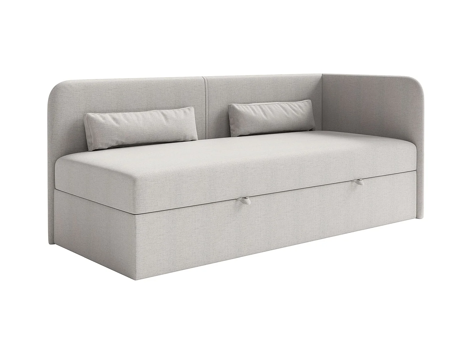 Lit ado avec rangement - olive - gris clair - CALMMO