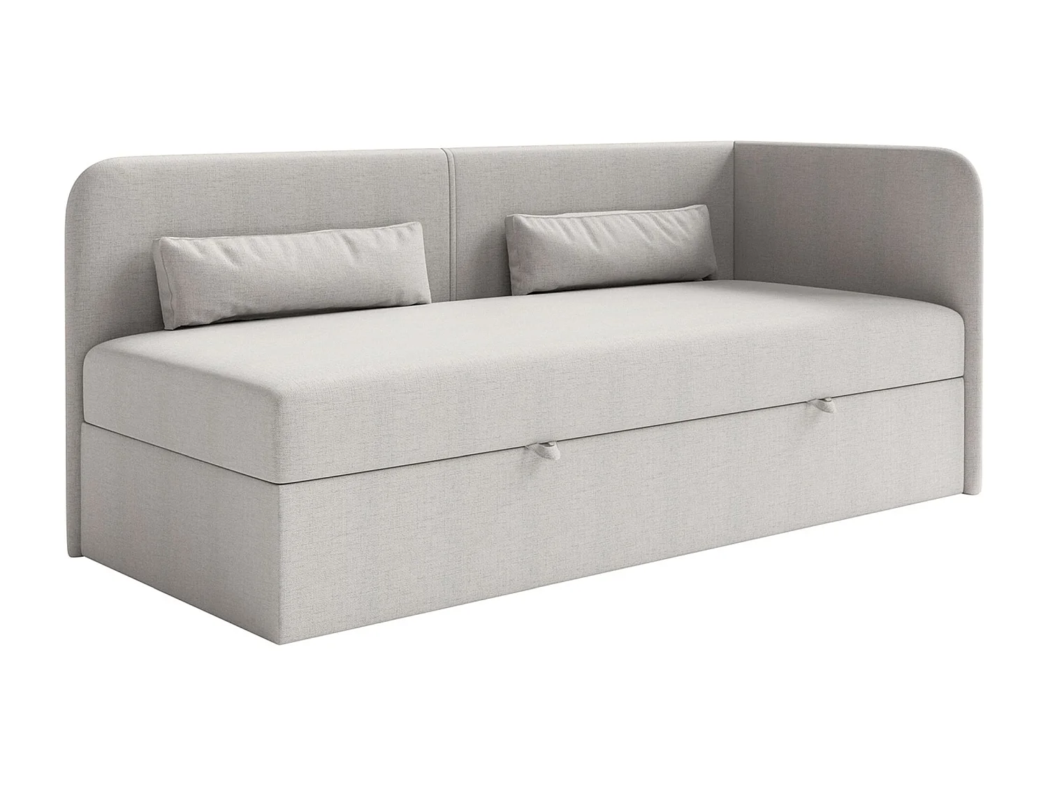 Lit ado avec rangement - olive - gris clair - CALMMO