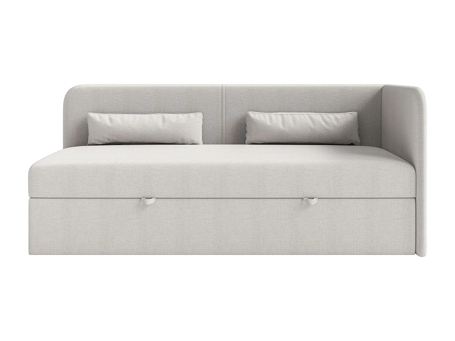 Lit ado avec rangement - olive - gris clair - CALMMO