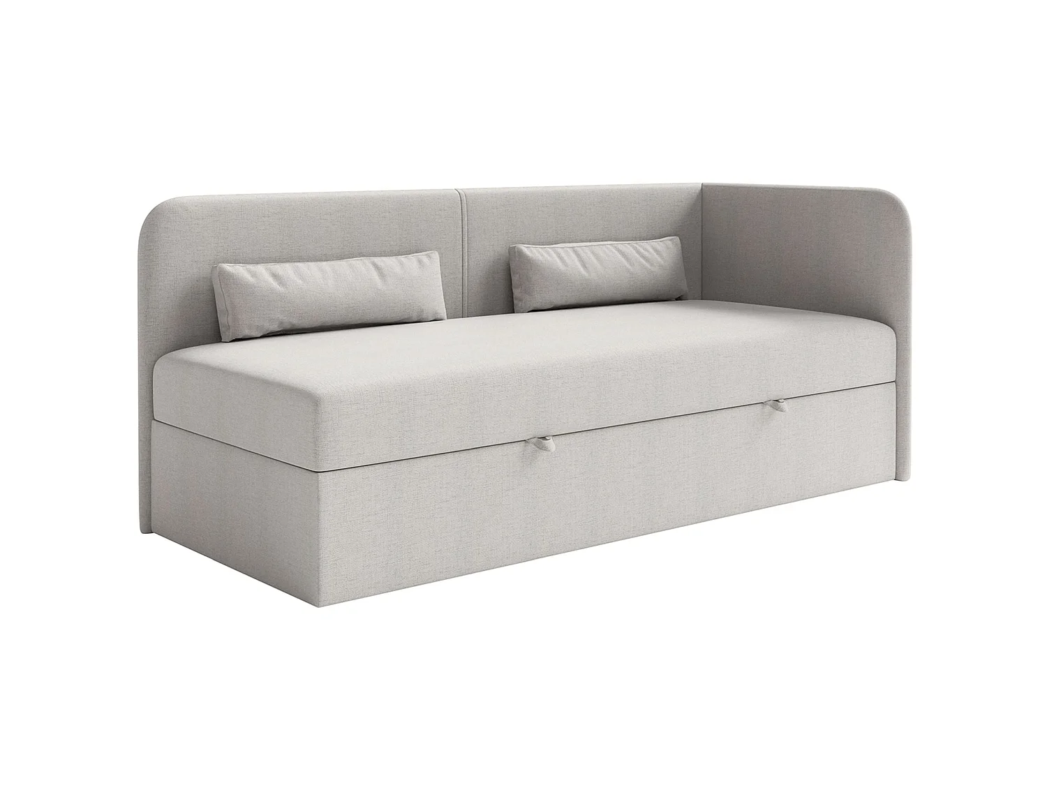 Lit ado avec rangement - olive - gris clair - CALMMO