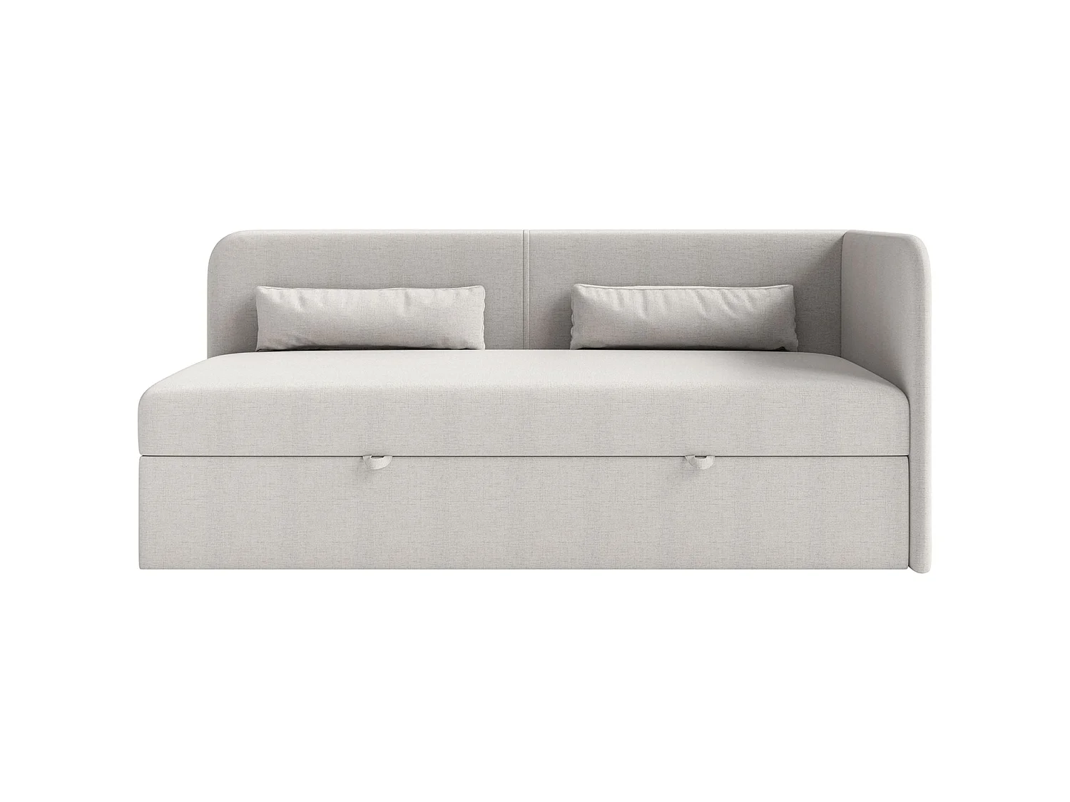 Lit ado avec rangement - olive - gris clair - CALMMO