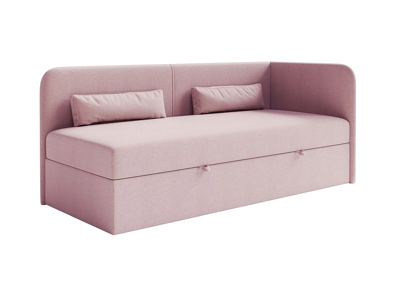 Lit ado avec rangement - olive - rose - CALMMO