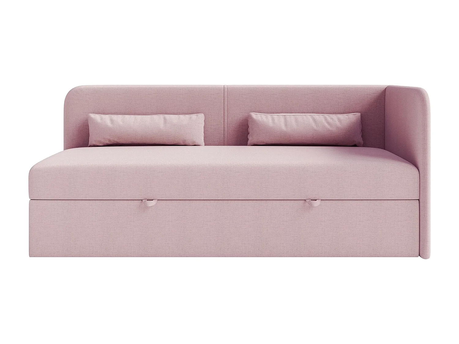 Lit ado avec rangement - olive - rose - CALMMO