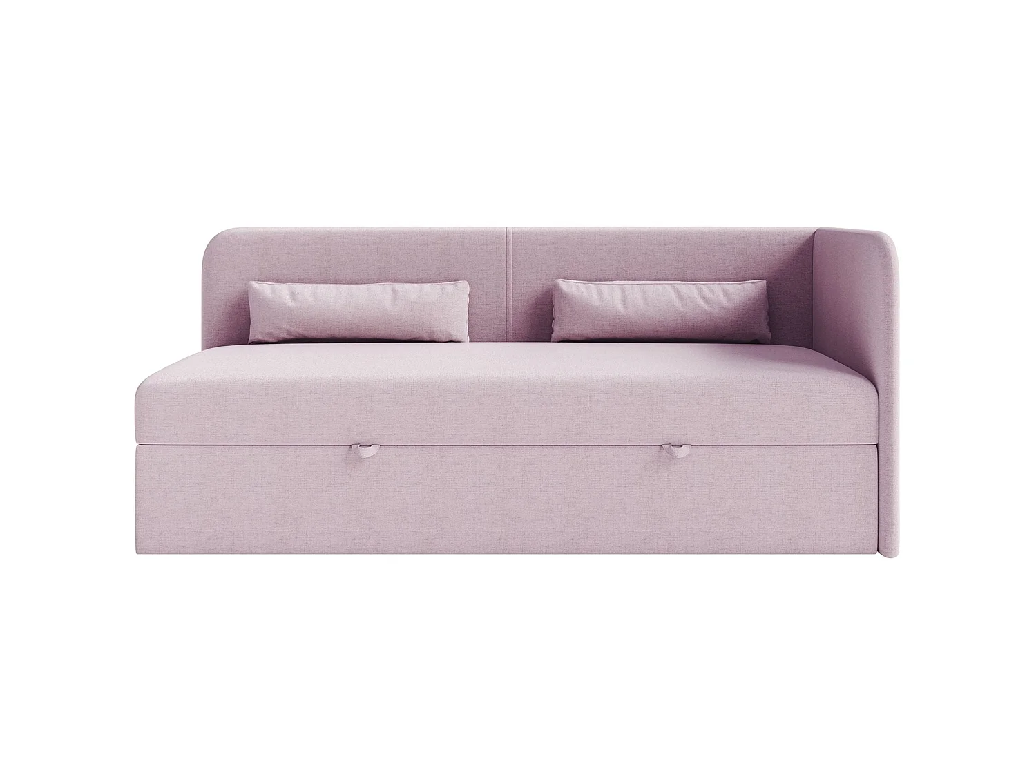 Lit ado avec rangement - olive - rose - CALMMO