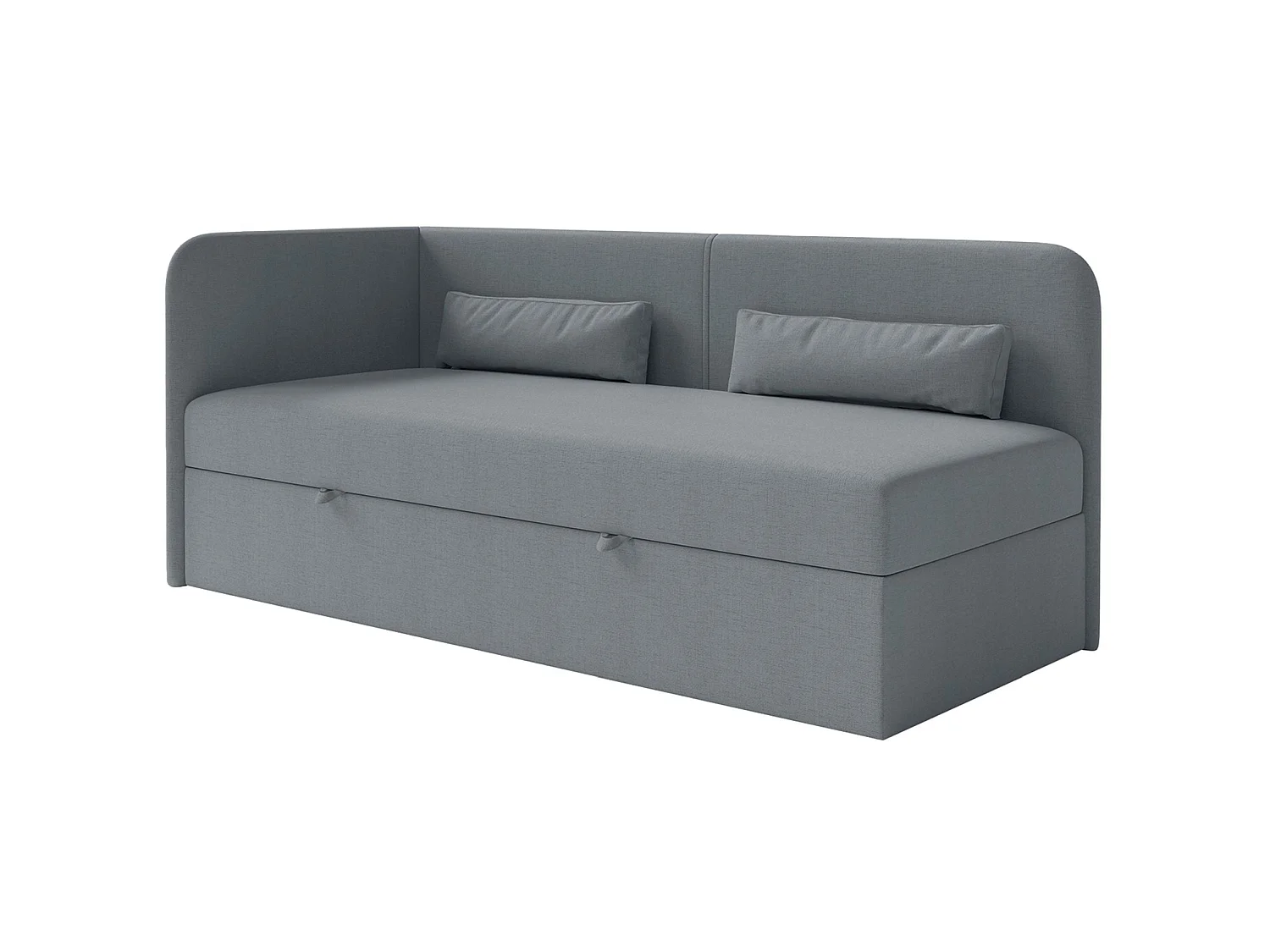 Lit ado avec rangement - olive - gris foncé - CALMMO