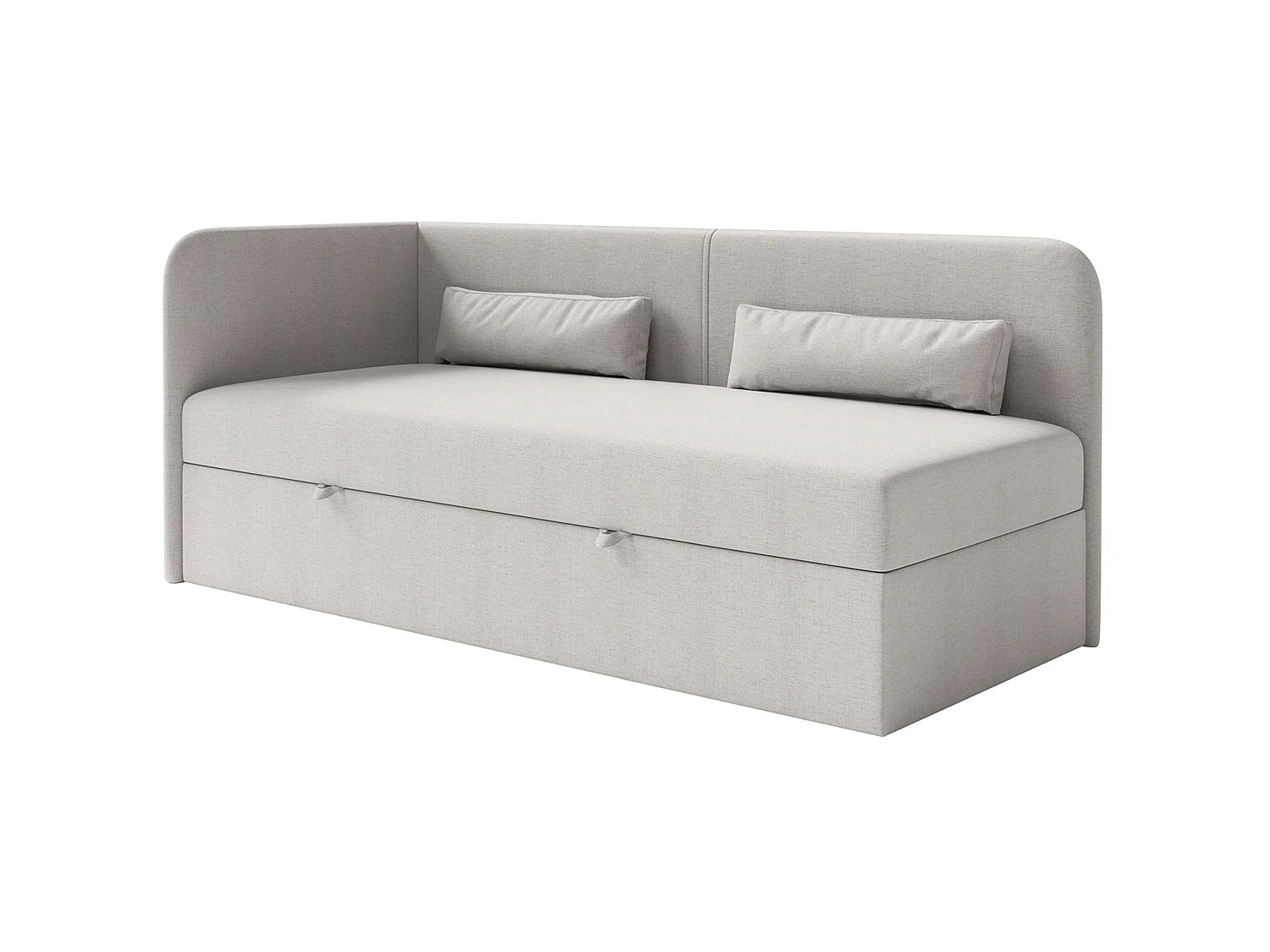 Lit ado avec rangement - olive - gris clair - CALMMO