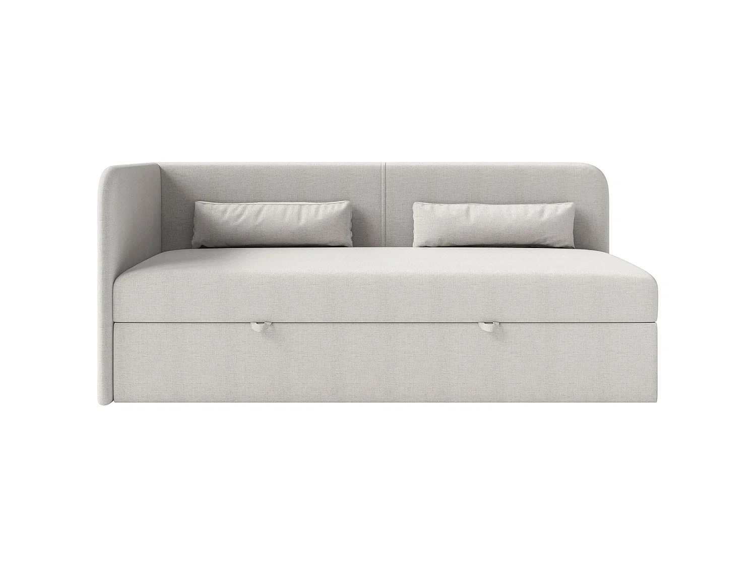 Lit ado avec rangement - olive - gris clair - CALMMO