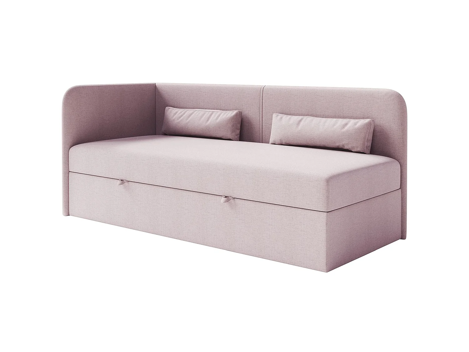 Lit ado avec rangement - olive - rose - CALMMO