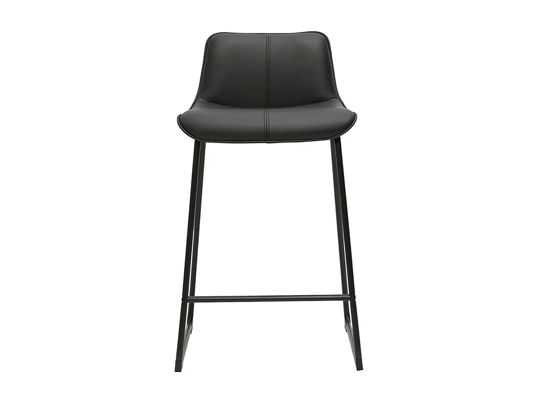 Sgabelli da bar neri e metallo H65 cm (confezione da 2) BOOST