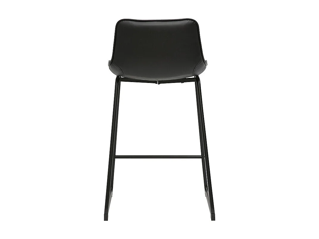 Sgabelli da bar neri e metallo H65 cm (confezione da 2) BOOST