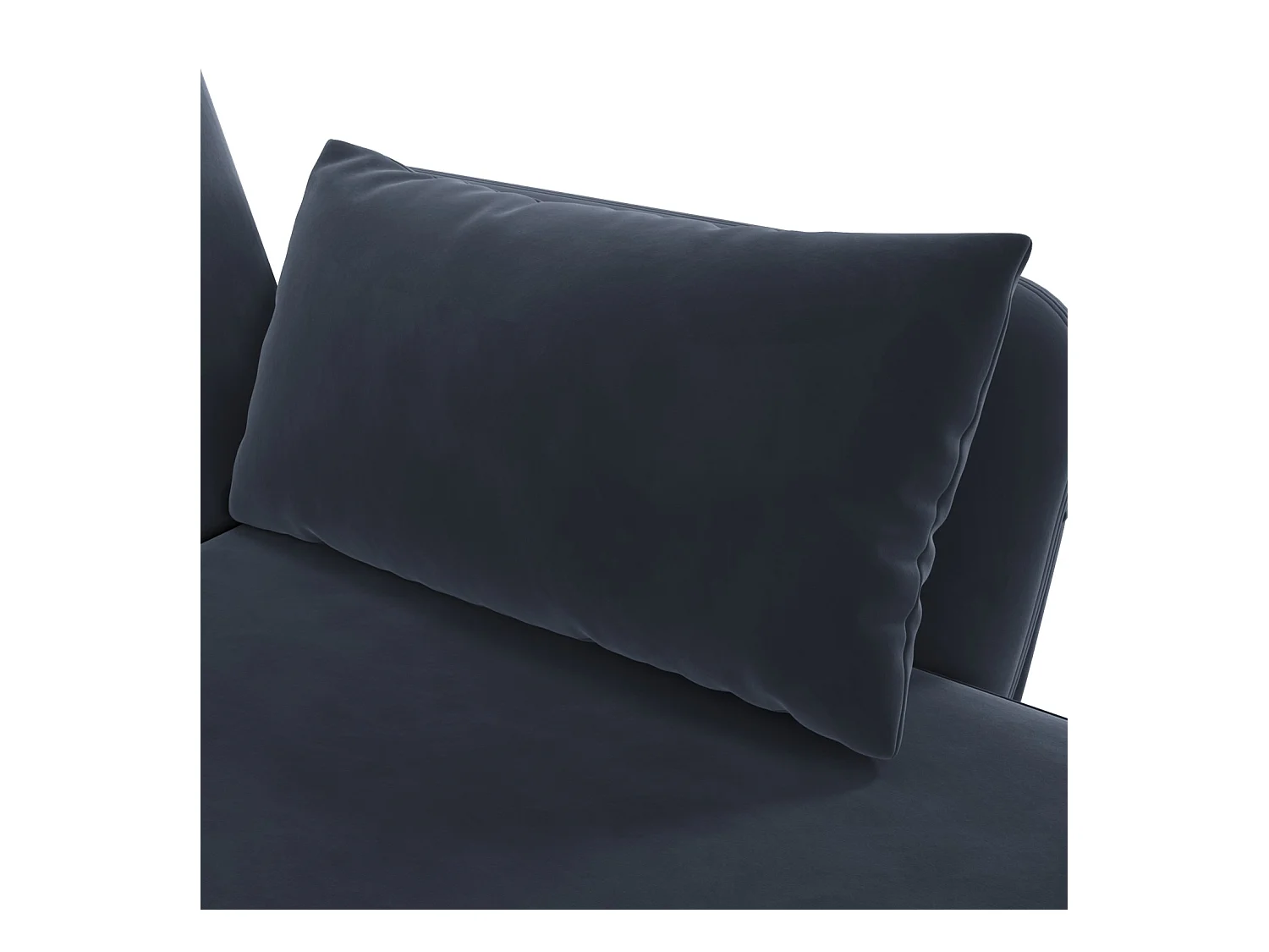 Moderne slaapbank, L-vormige bank met extra hoek en slaapfunctie, zwart