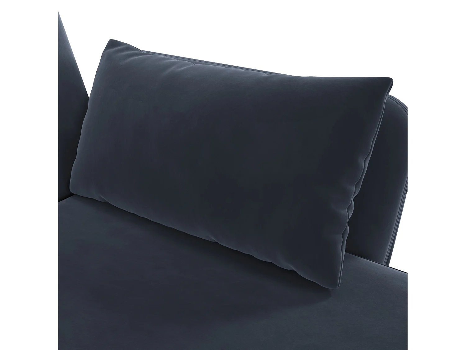 Canapé convertible moderne, canapé en L avec coin supplémentaire et fonction couchage,noir