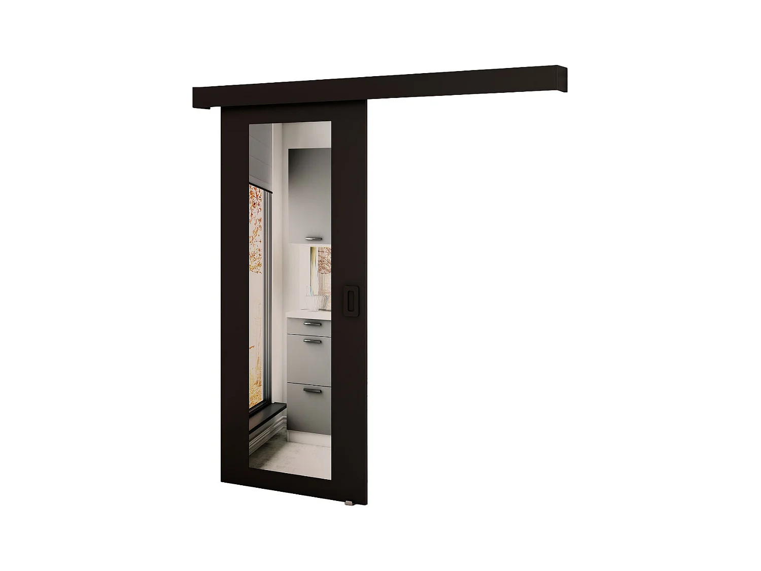 Schiebetür Beni II 90x204 (Schwarz)