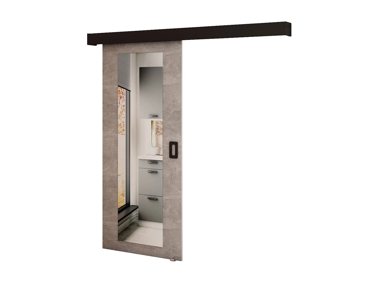 Portes coulissantes Beni II 90x204 (béton)