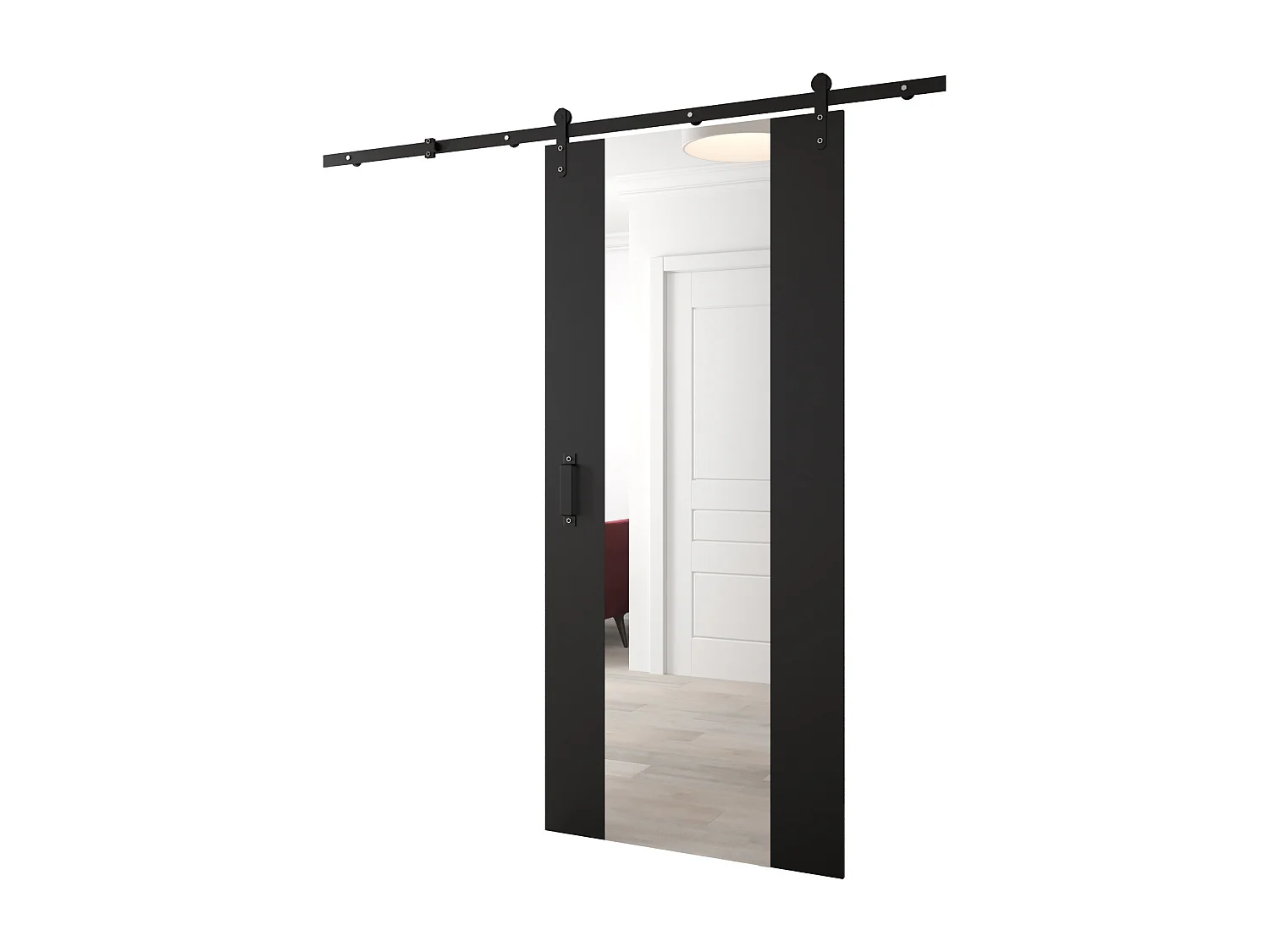 Portes coulissantes Loftiko II 90x204 (Noir)
