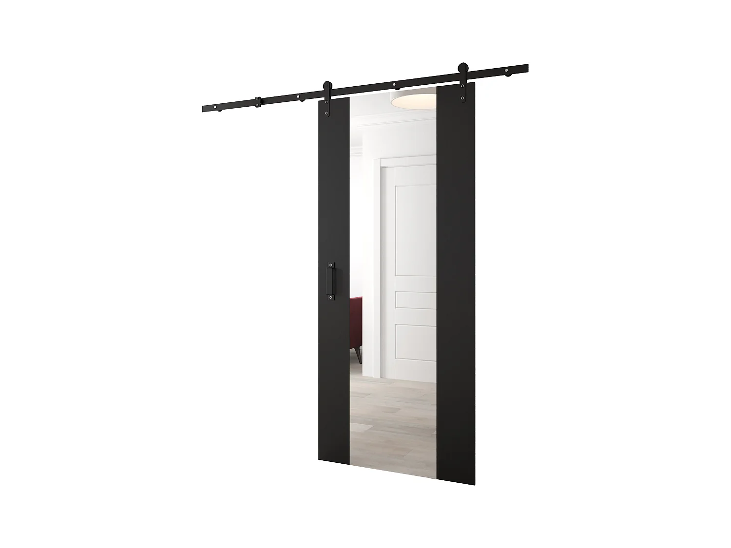 Schiebetür Loftiko II 90x204 (Schwarz)