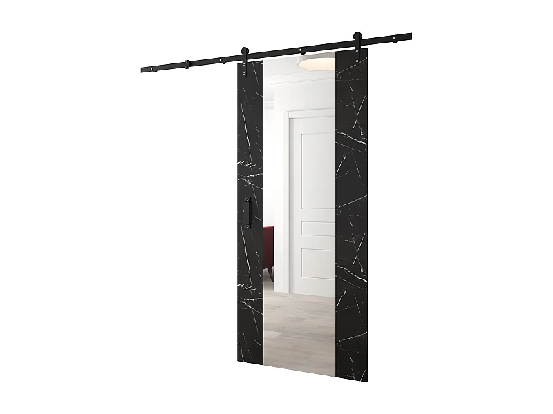 Portes coulissantes Loftiko II 90x204 (Marbre noir)
