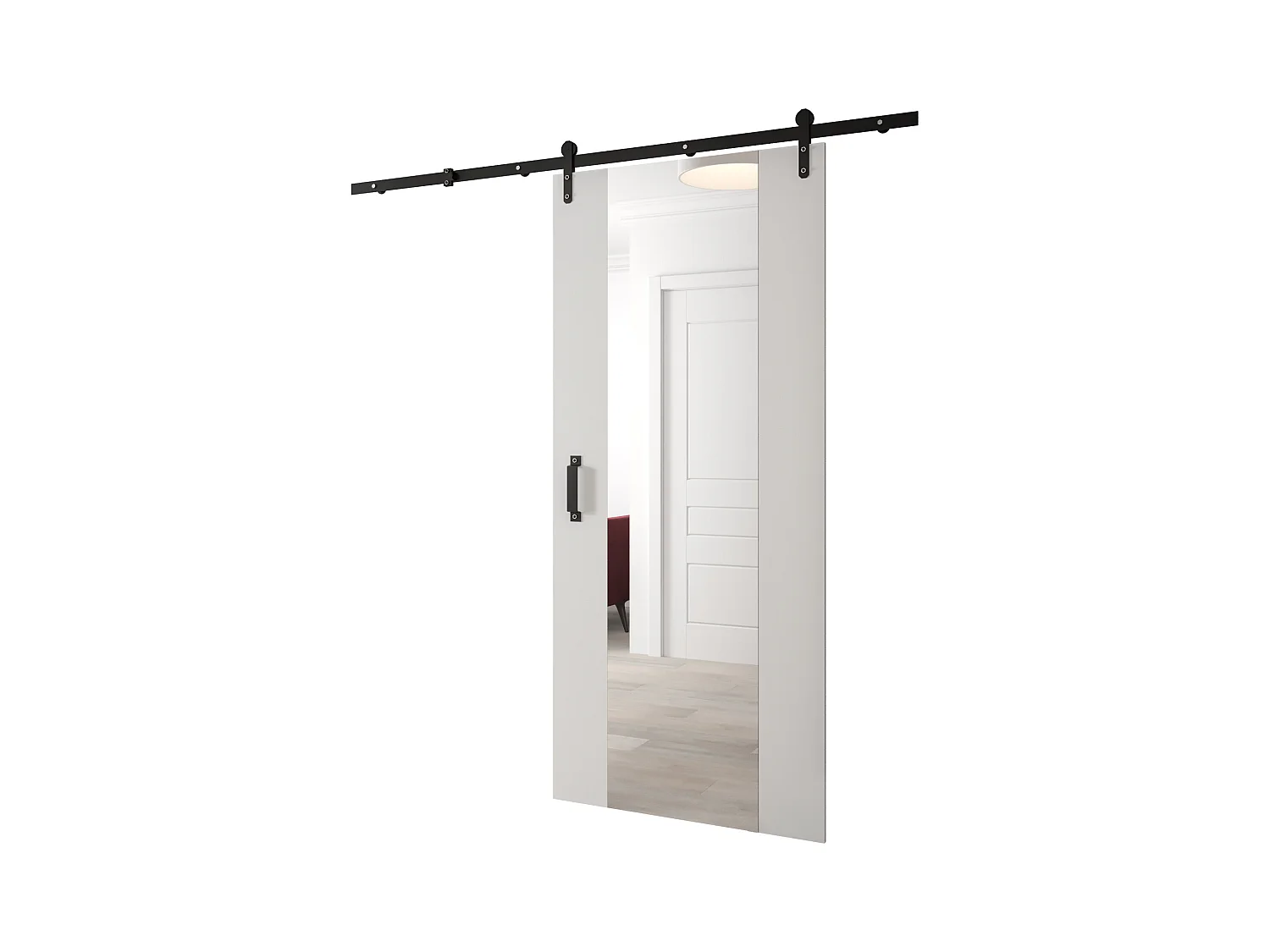Portes coulissantes Loftiko II 90x204 (Blanc)