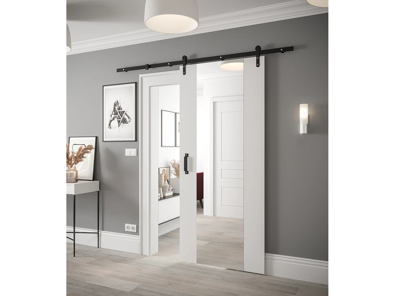 Puertas correderas Loftiko II 90x200 (blanco)