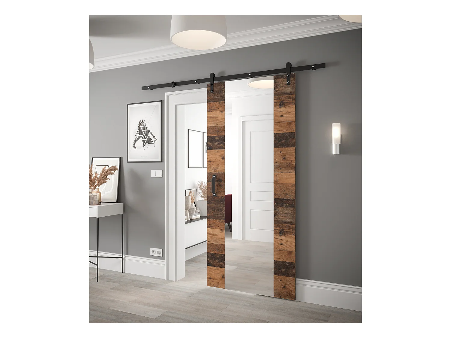 Portes coulissantes Loftiko II 90x204 (Old Style)