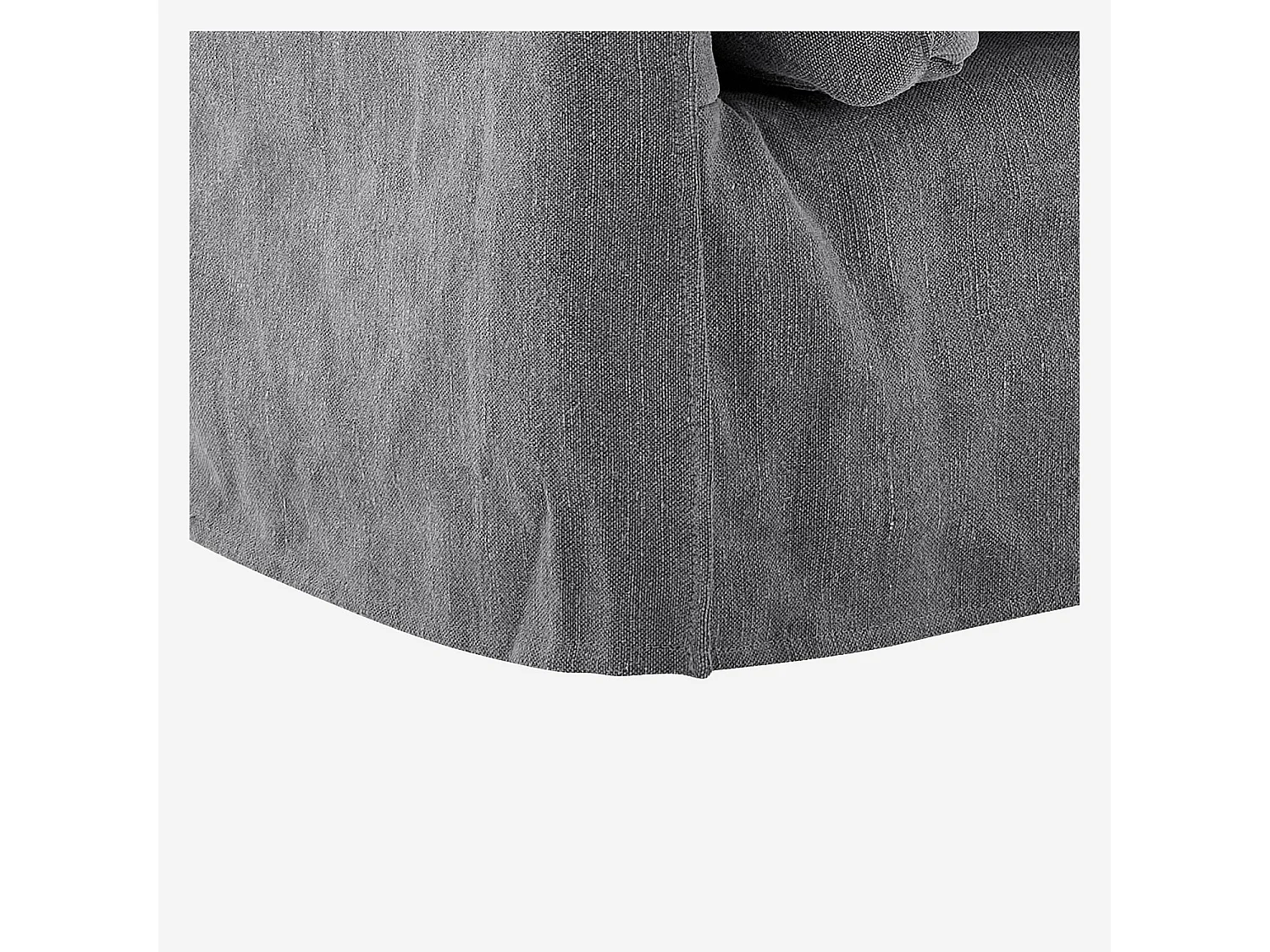 Habitat - Fauteuil déhoussable en coton et lin - Gris ardoise - Andria