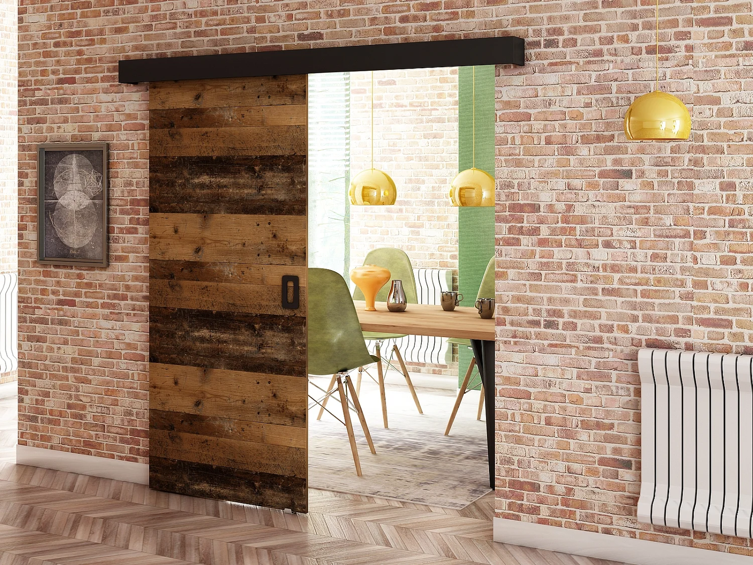 Puertas correderas Beni I 90x200 (estilo antiguo)