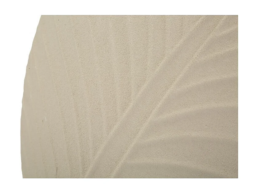 Jarrón de metal beige 41,5x14 cm