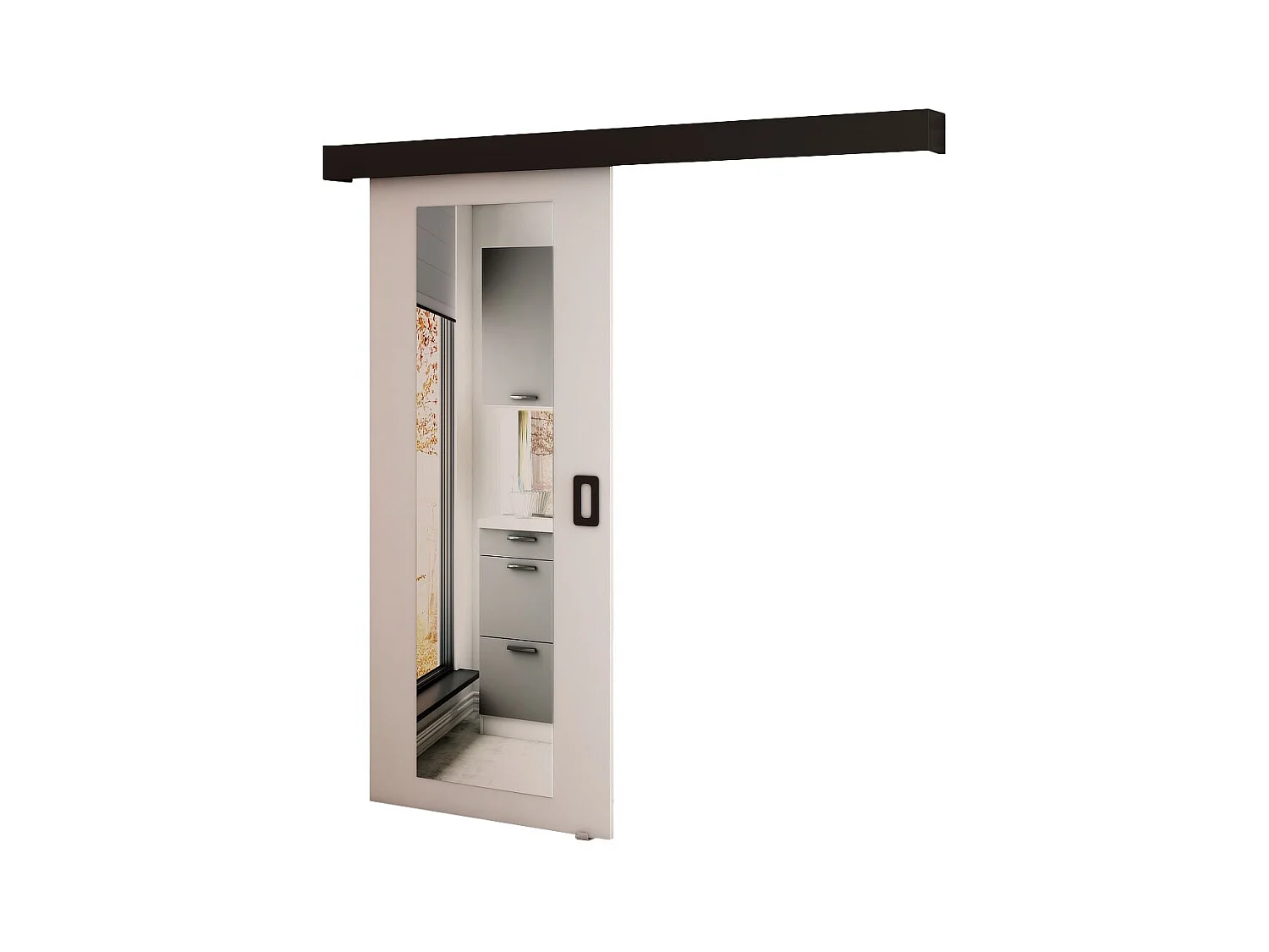 Portes coulissantes Beni II 90x204 (Blanc)