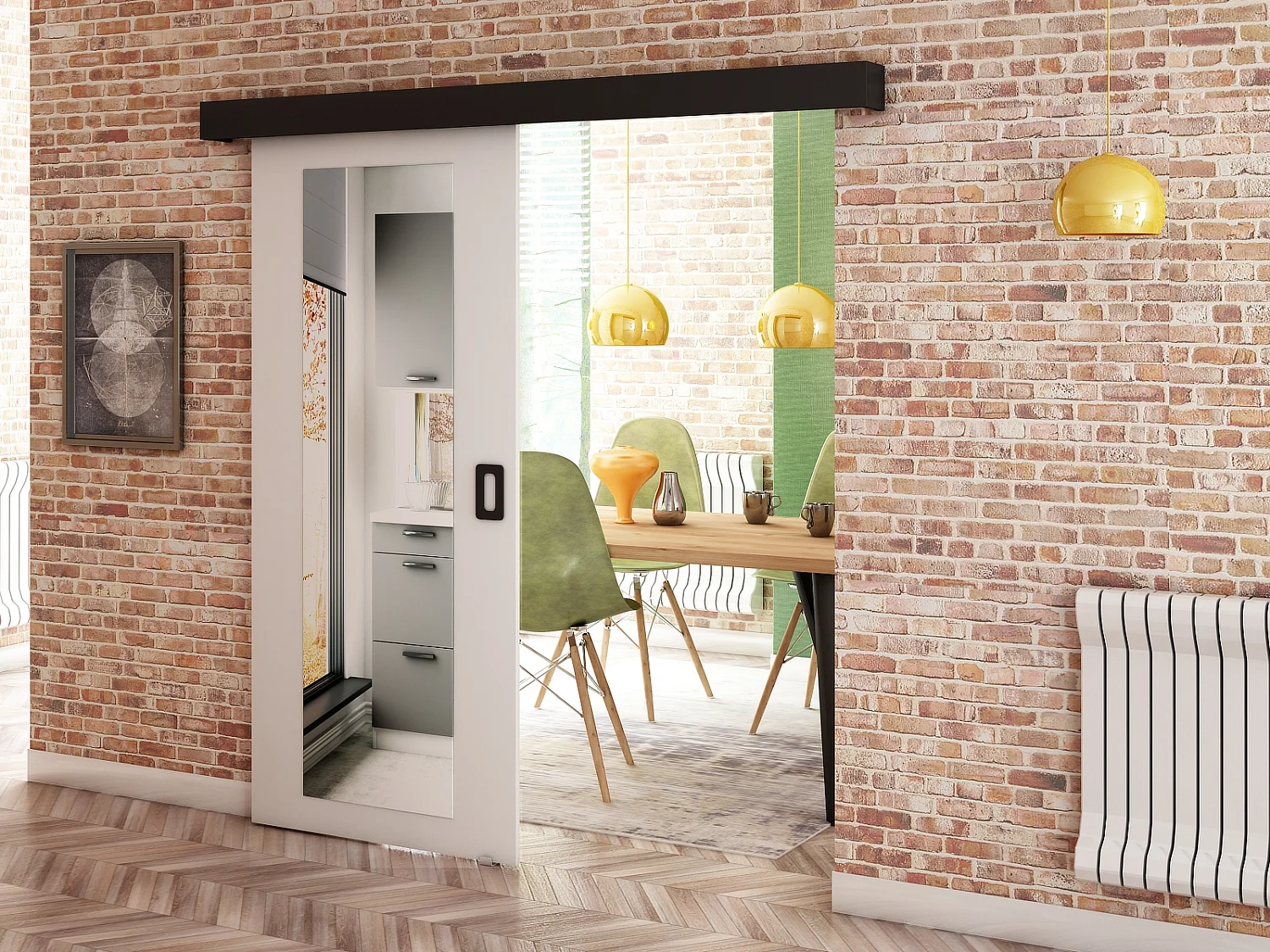 Puertas correderas Beni II 90x200 (blanco)