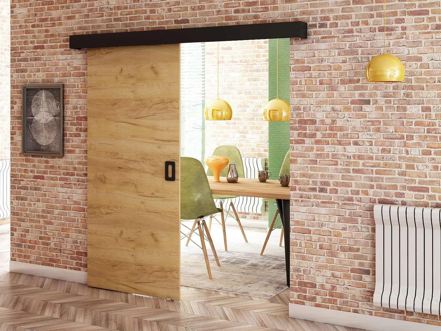 Porte scorrevoli Beni I 90x200 (rovere Kraft)