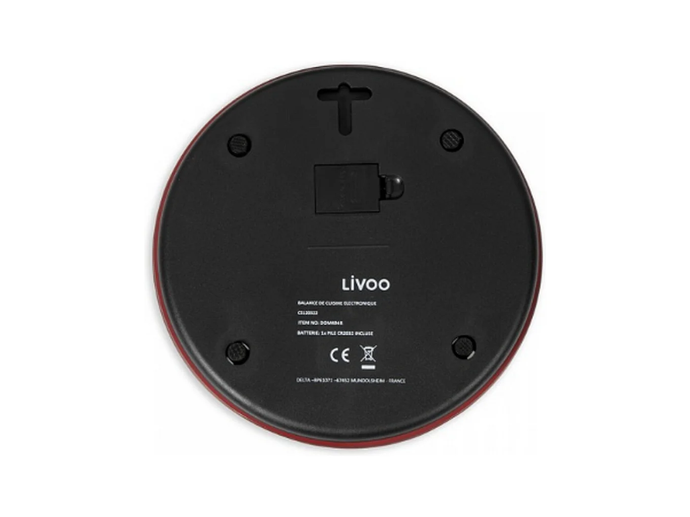 Livoo Balance de cuisine électronique 5kg rouge chilli - DOM494R