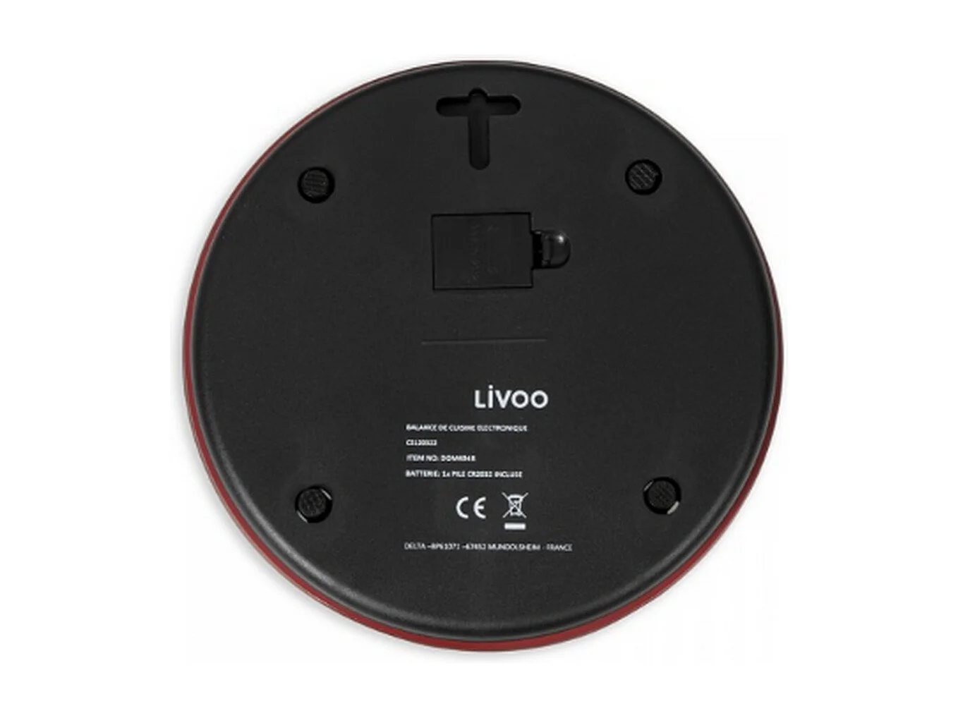 Livoo Balance de cuisine électronique 5kg rouge chilli - DOM494R