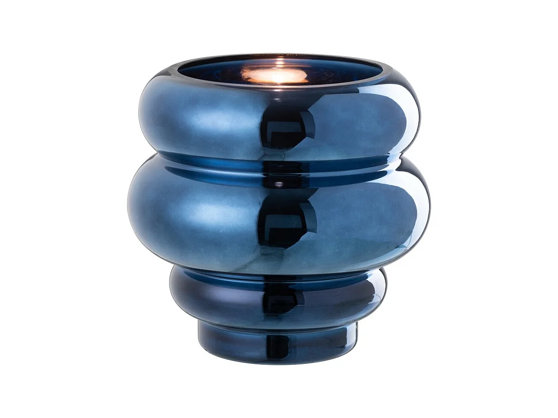 Jarrón o candelabro de cristal Belu 20x20x20 cm