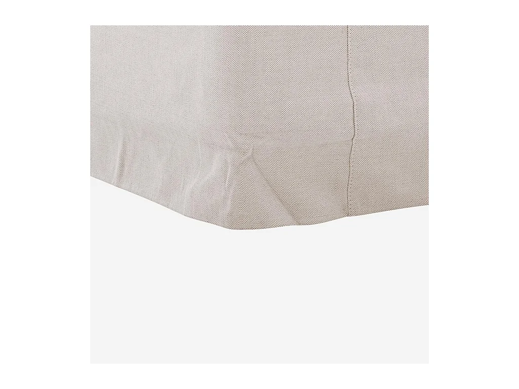 Habitat - Fauteuil déhoussable en coton et lin garni de plumes - Sable blanc - Ostuni