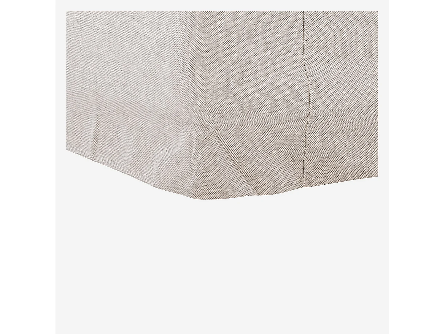 Habitat - Fauteuil déhoussable en coton et lin garni de plumes - Sable blanc - Ostuni