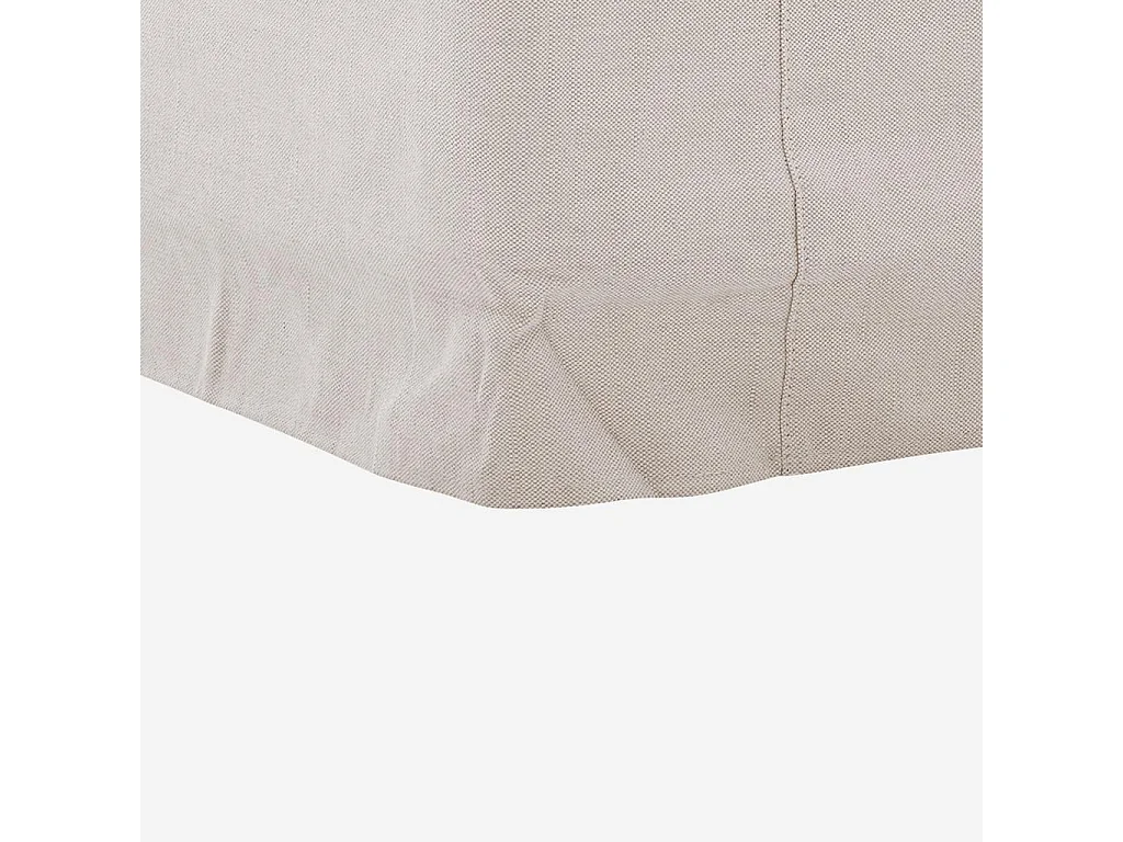 Habitat - Fauteuil déhoussable en coton et lin garni de plumes - Sable blanc - Ostuni