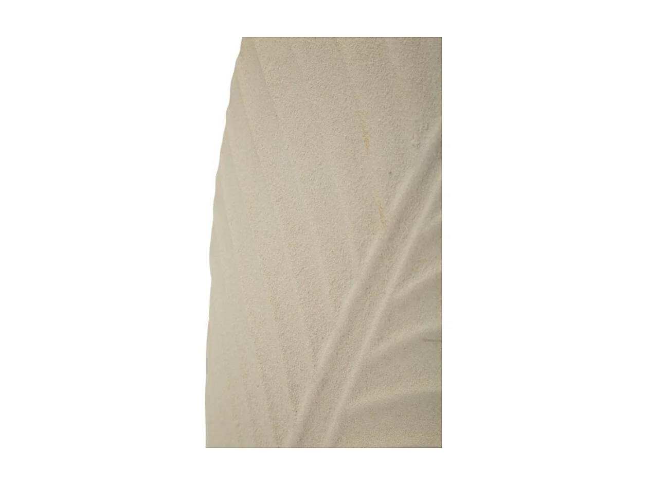 Jarrón de metal beige, 31 x 13 x 53,5 cm