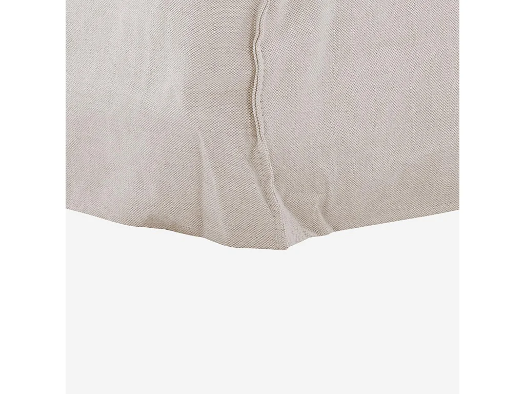 Habitat - Fauteuil déhoussable en coton et lin - Sable blanc - Andria