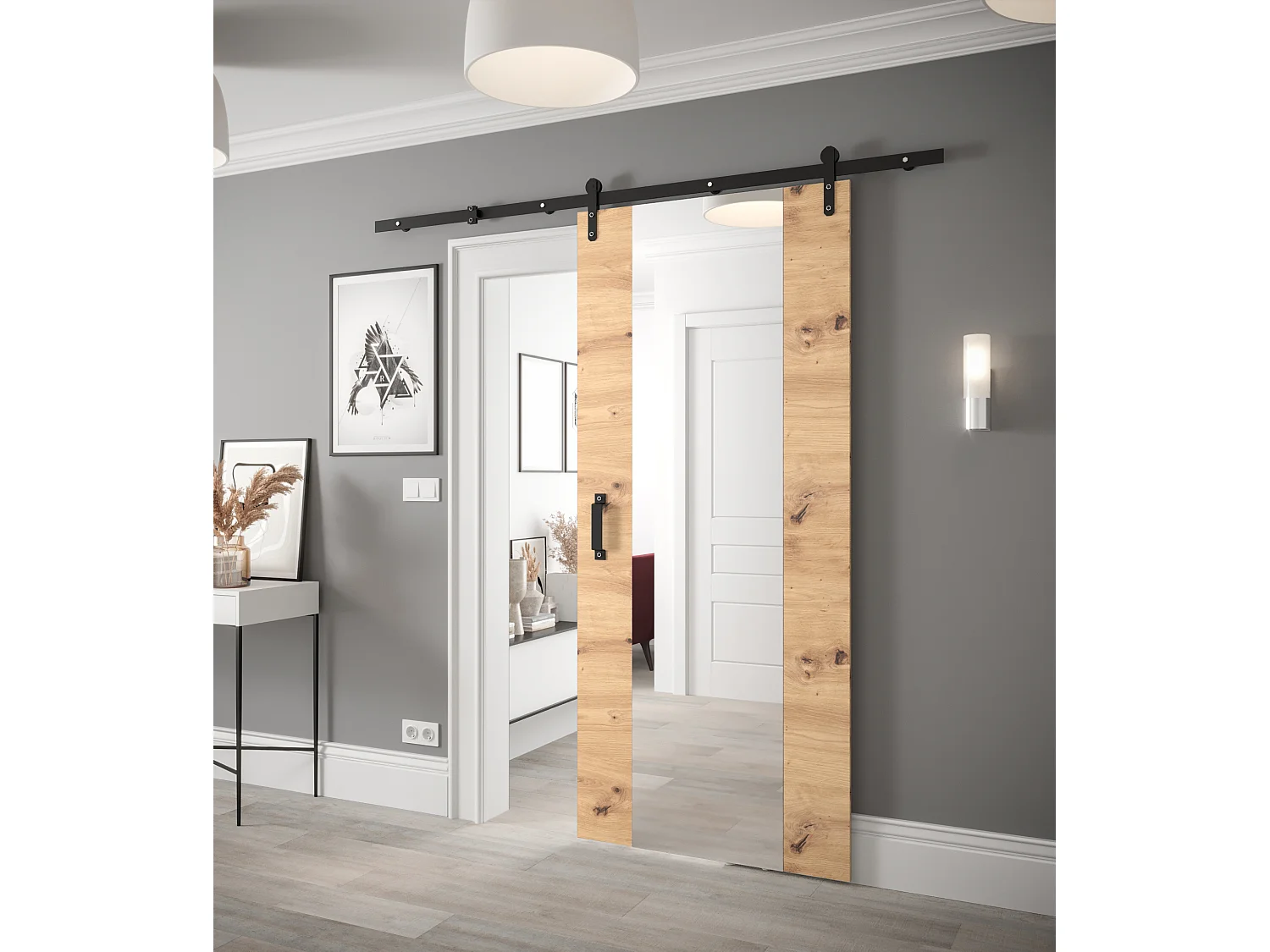 Schiebetür Loftiko II 90x204 (Artisan Eiche)