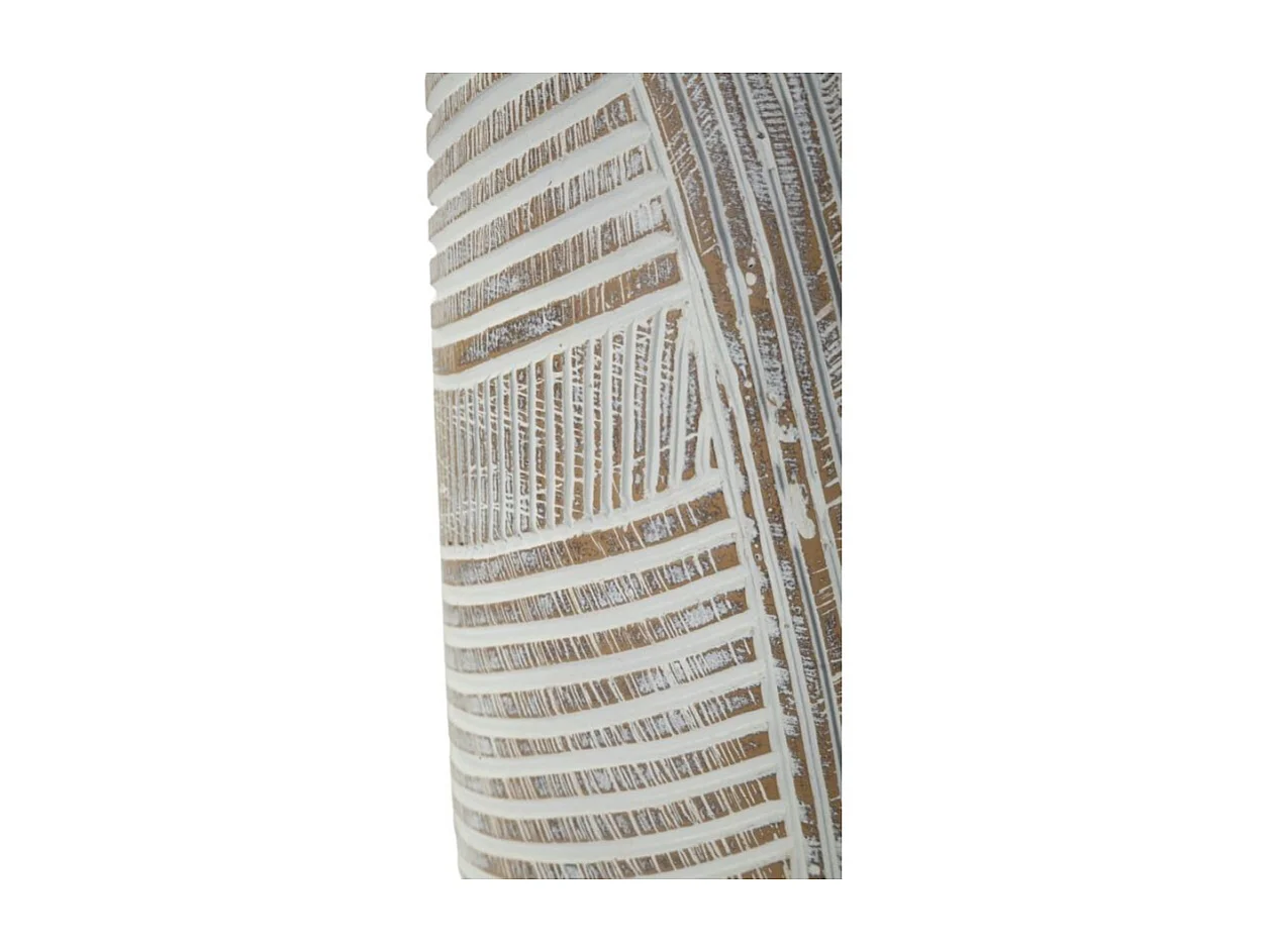 Jarrón de resina blanco 19x55 cm