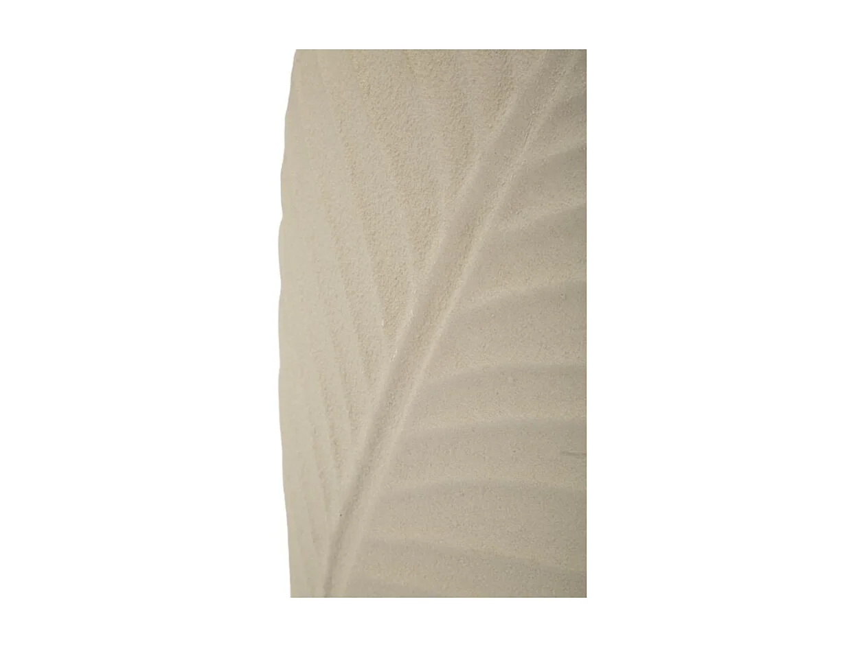 Jarrón de metal beige 26x11x41 cm