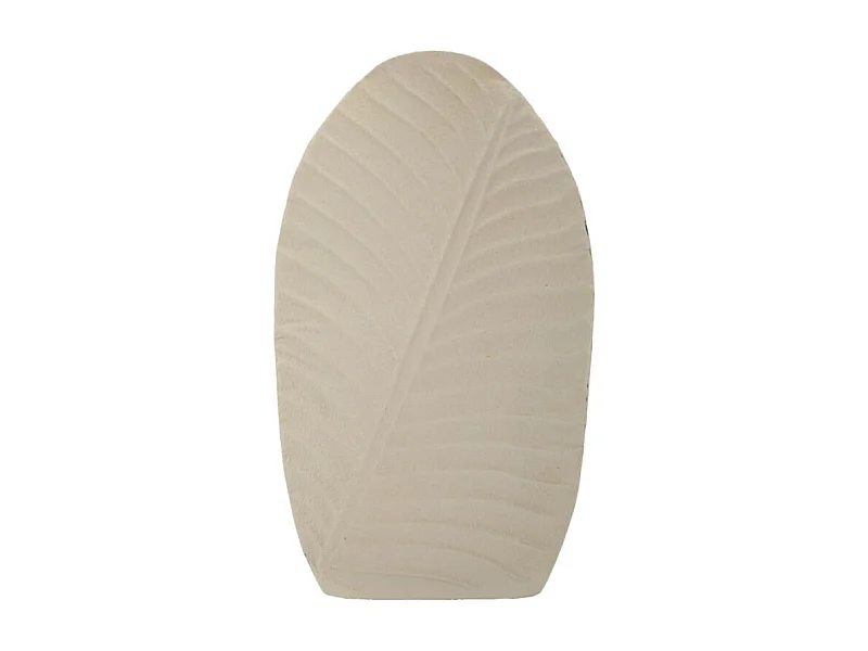 Jarrón de metal beige 26x11x41 cm