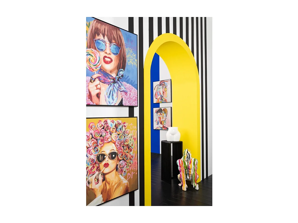 Jarrón cadera mujer de cerámica blanca 32.5x24.5x30.5 cm