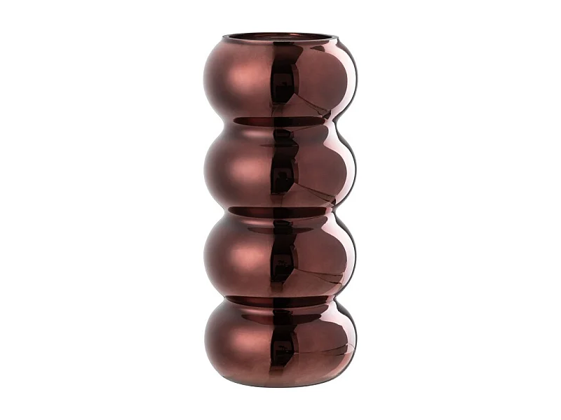 Jarrón de vidrio ciruela 13.5x13.5x30 cm