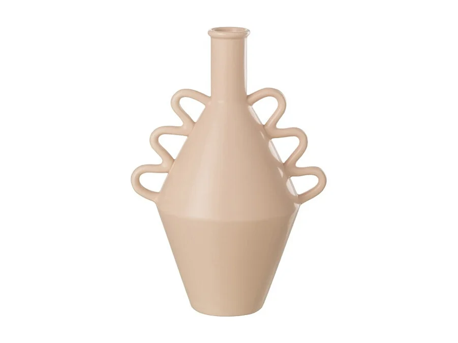 Jarrón de cerámica rosa 22x16x32 cm