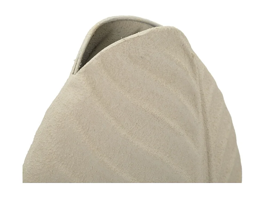 Jarrón en métal beige 18x9.5x29.5 cm