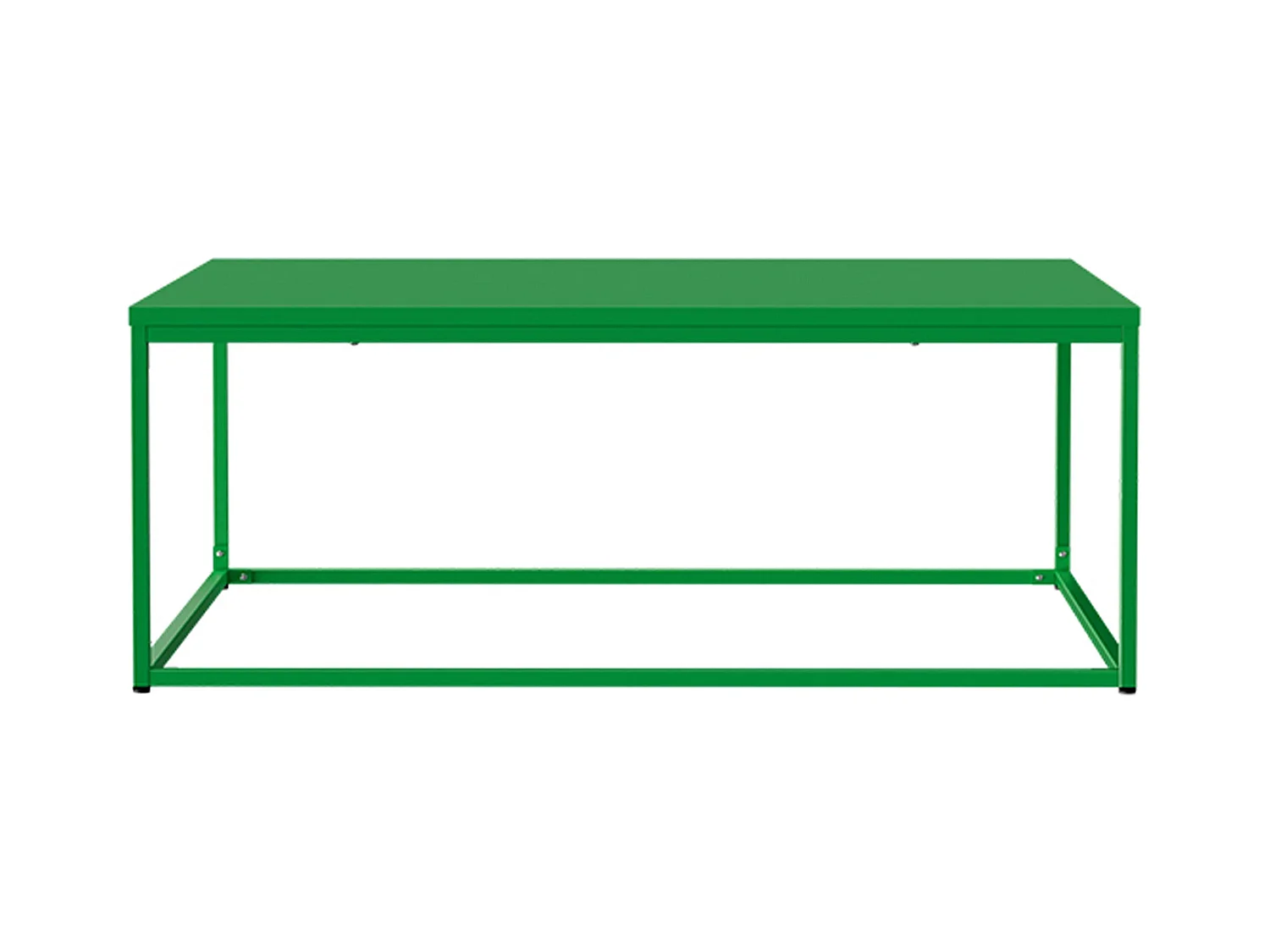 Table basse carrée moderne L90 cm vert