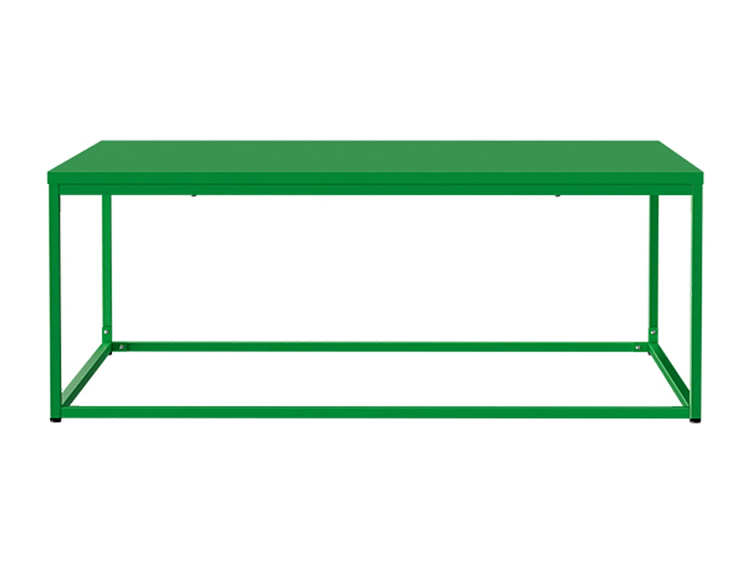 Table basse carrée moderne L90 cm vert