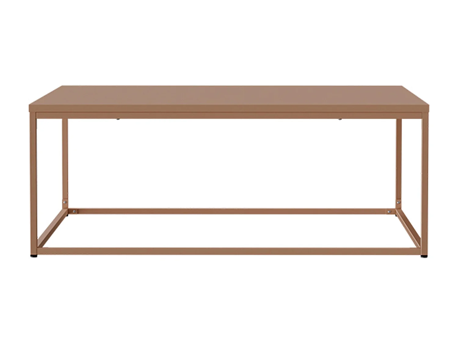 Table basse carrée moderne L90 cm marron
